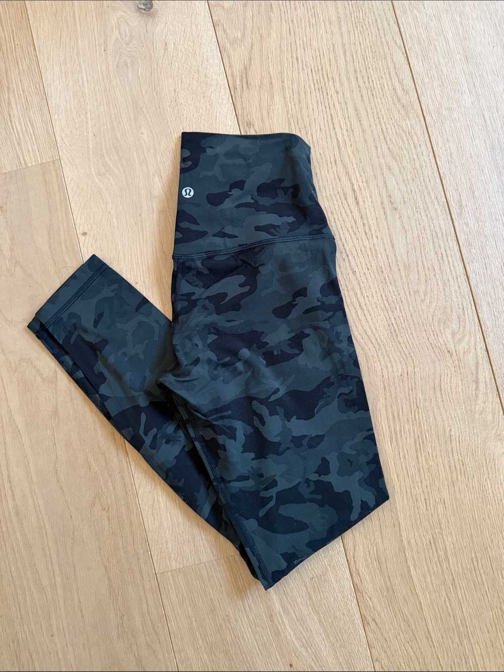 lululemon athletica Camo Leggings - Black & Dark Green